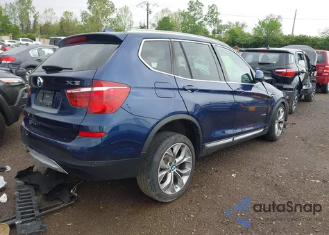 2017 BMW X3 xDrive28I z USA, uszkodzony, nr VIN 5UXWX9C50H0T09821